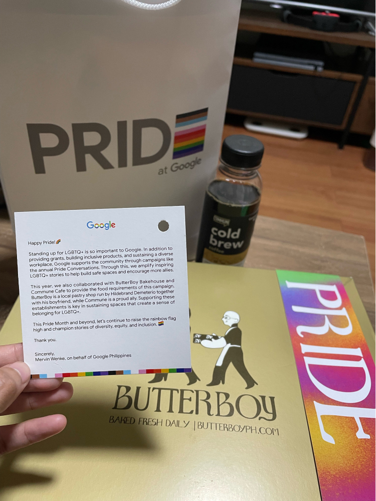 Google's Pride gift pack